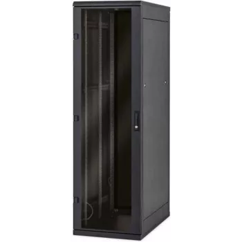 TRITON RMA-42-A66-BAX-N1 19 tuuman lattiakaappi 42U 600x600 mm, musta, lasiovi, 800 kg