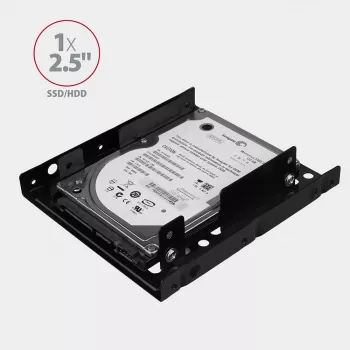 AXAGON RHD-225 asennuskehys 2x 2,5 tuuman ja 1x 3,5 tuuman asemille PCI-paikkaan - musta
