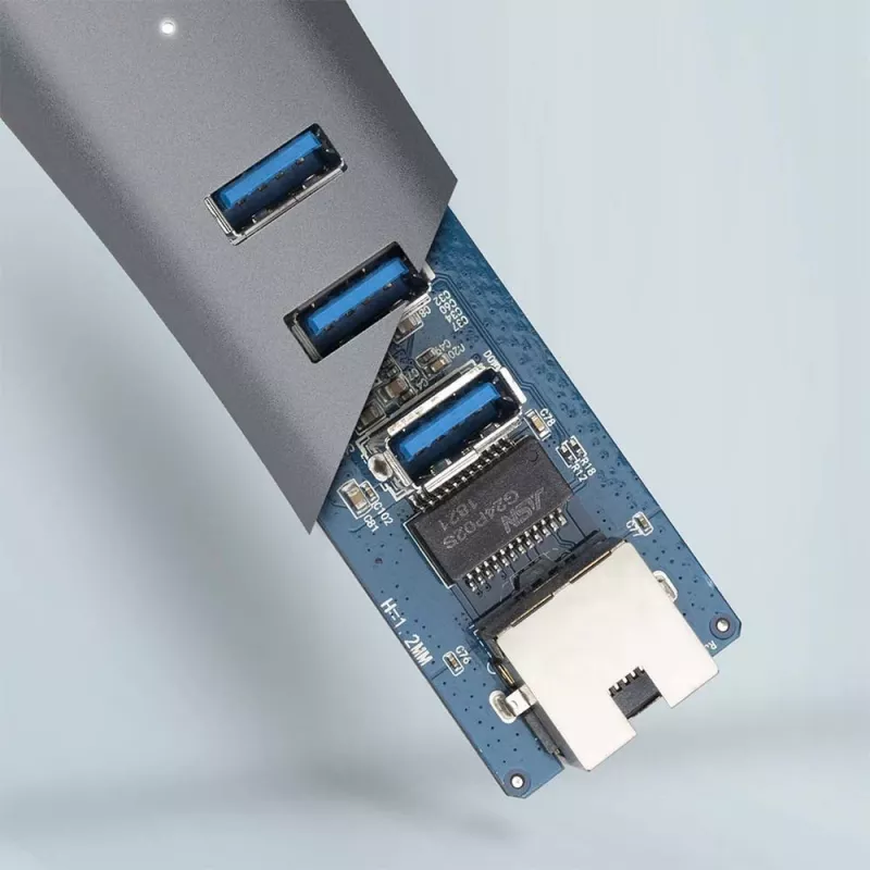 AXAGON HMA-GL3AP moniporttikeskitin USB 3.0 Type-A Gbit LAN 3x USB-A