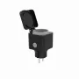 Tesla Smart Plug SP400 ulko-WiFi-älypistoke energianseurannalla, IP44, 16A, 3680W, Schuko