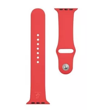 Taktinen Apple-silikooniranneke Watch 1/2/3/4/5/6/7/SE 42/44/45mm punainen