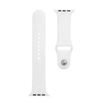 Taktinen Apple-silikooniranneke Watch 1/2/3/4/5/6/7/SE 42/44/45mm valkoinen