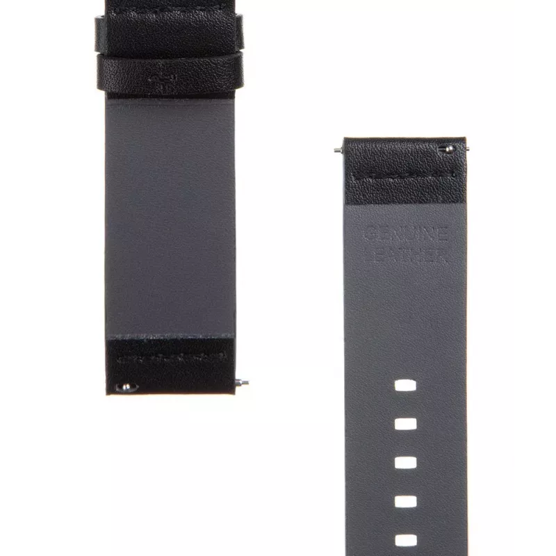 Taktinen nahkaranneke 22mm musta