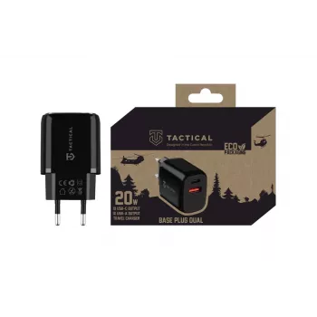 Tactical Base Plug Dual musta autolaturi 2 USB-A-liitännällä, 3,1 A, 15,5 W