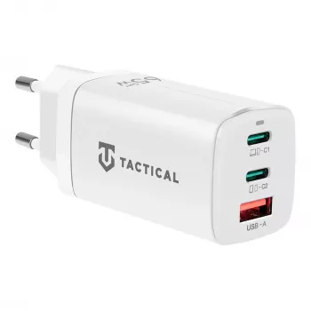 Tactical Adapter FlashBang GaN valkoinen 65W USB-C-laturi