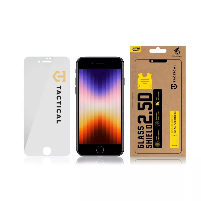 Tactical Glass Shield 2.5D näytönsuojakalvo iPhone 7/8/SE 2020/SE 2022 kirkas