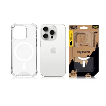 Tactical MagForce Plyo -kuorikotelo iPhone 15 Pro läpinäkyvä