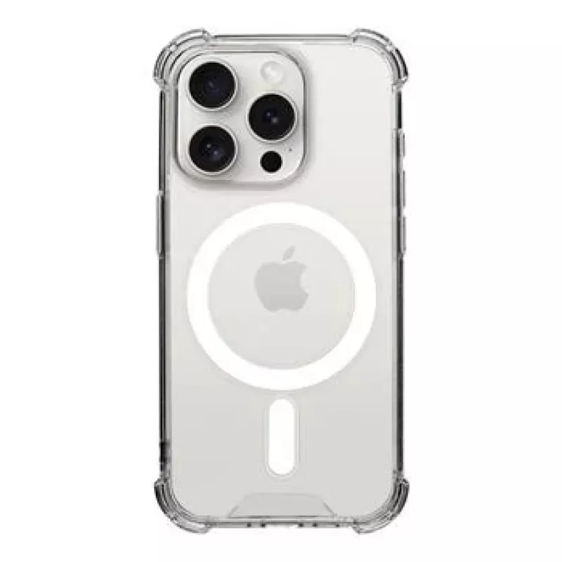 Tactical MagForce Plyo -kuorikotelo iPhone 15 Pro läpinäkyvä