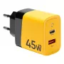 Tactical Microgrid GaN 45W keltainen seinälaturi USB-C