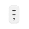 Tactical Base Plug Dual 40W valkoinen GaN seinälaturi