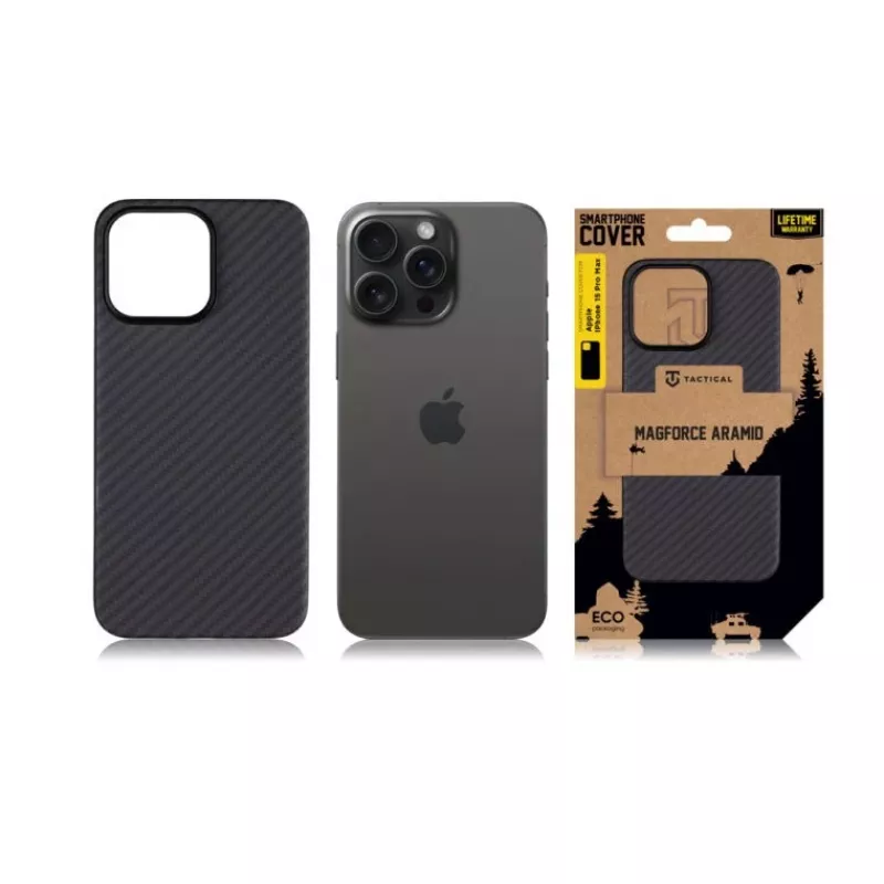 Tactical MagForce Aramid -kuorikotelo Galaxy S24+ musta