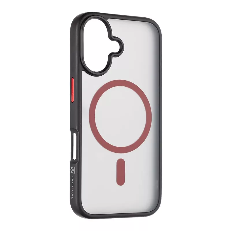 Taktinen takakansi MagForce Hyperstealth 2.0 iPhone 16, musta/punainen