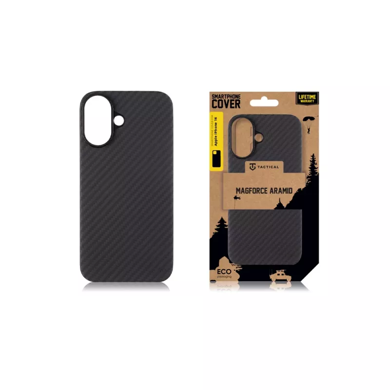 Taktinen takakansi MagForce Aramid iPhone 16 musta