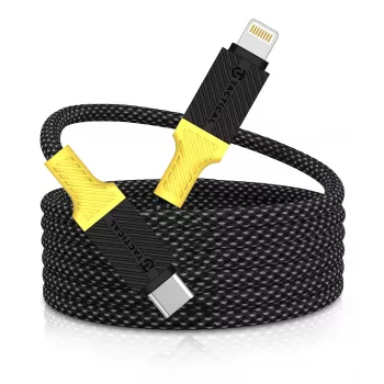 Taktinen MagRope USB-C/Lightning -kaapeli musta/keltainen - digitaalinen/data