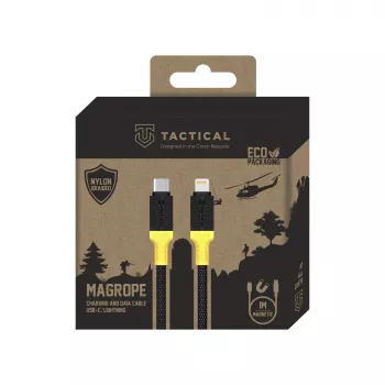 Taktinen MagRope USB-C/Lightning -kaapeli musta/keltainen - digitaalinen/data