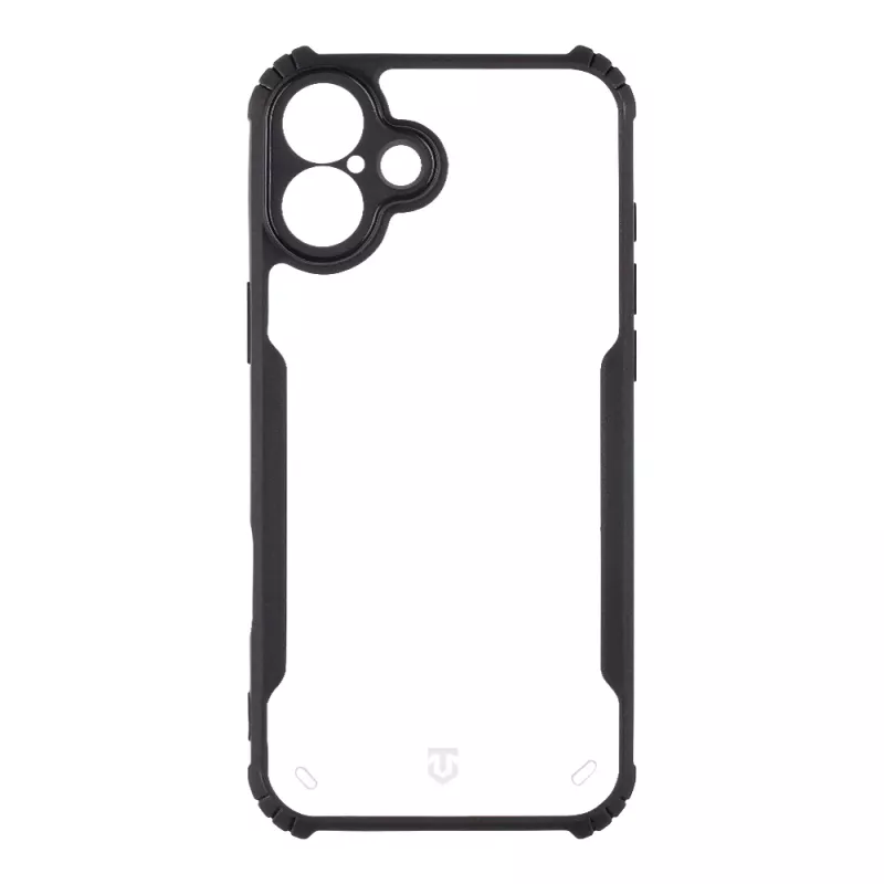 Taktinen takakansi Quantum Stealth iPhone 16 Plus kirkas/musta