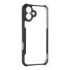 Taktinen takakansi Quantum Stealth iPhone 16 Plus kirkas/musta