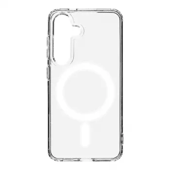 Taktinen takakansi MagForce Galaxy S25 läpinäkyvä