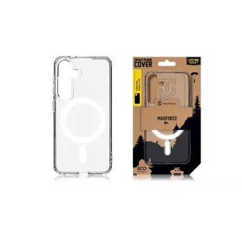 Taktinen takakansi MagForce Galaxy S25 läpinäkyvä