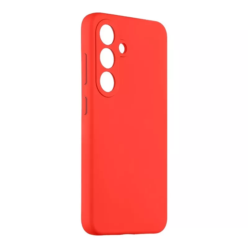 Taktinen takakansi Velvet Smoothie Samsung Galaxy S25 - Chilli Red
