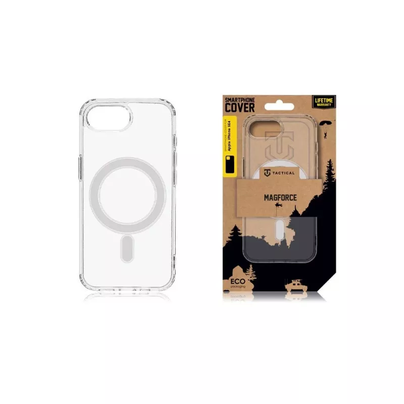 Tactical Back Cover MagForce iPhone 16e/17e läpinäkyvä