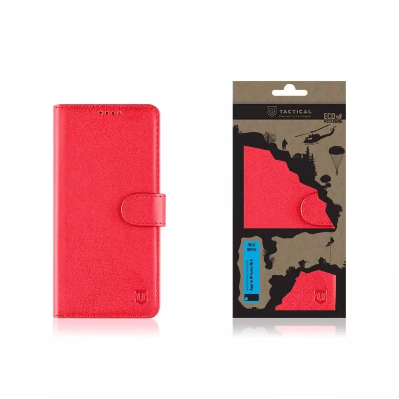Tactical Book Cover Field Notes iPhone 16e/17e punainen