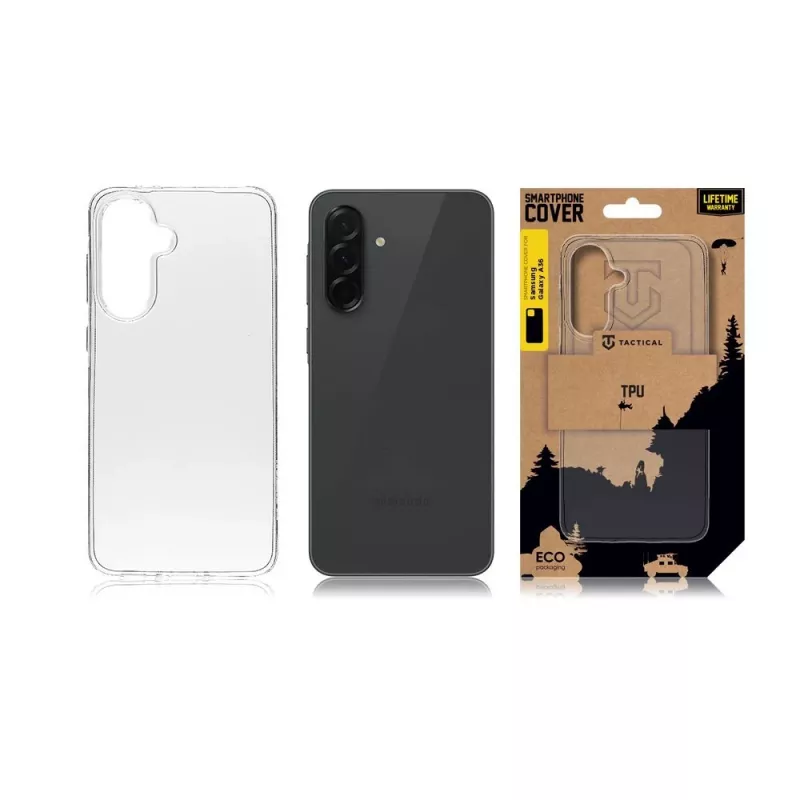 Tactical Back Cover TPU Samsung Galaxy A36 5G läpinäkyvä