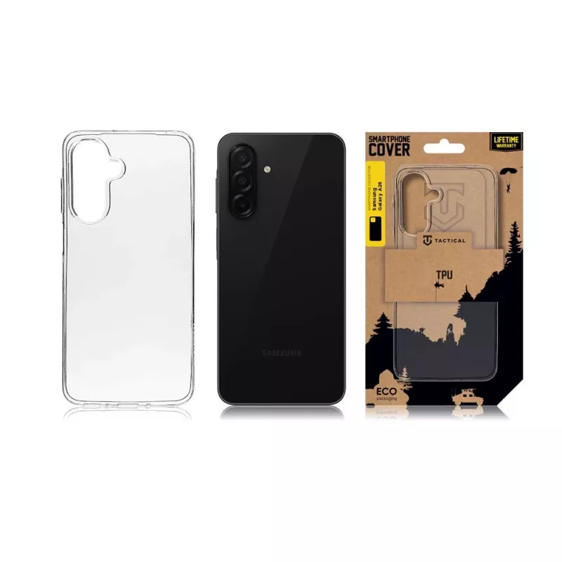 Tactical Back Cover TPU Galaxy A26 5G läpinäkyvä