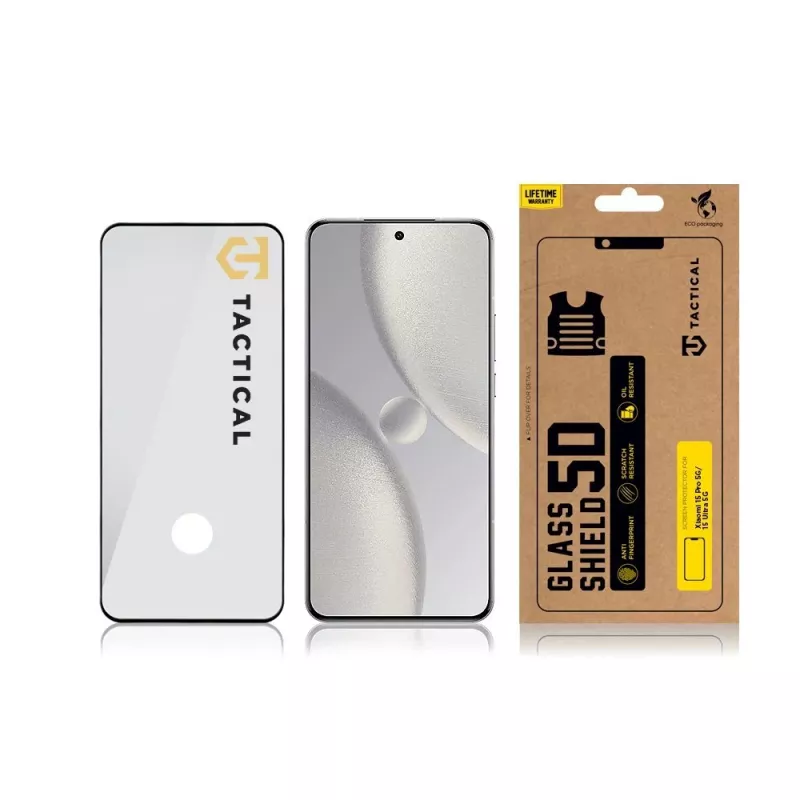Tactical Glass Shield 5D Xiaomi 15 Pro 5G/15 Ultra 5G musta