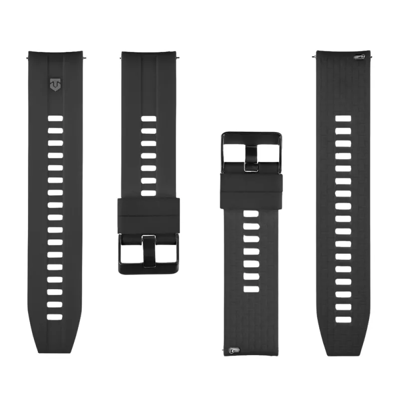 Tactical Quick-Release-silikoniranneke 22mm musta