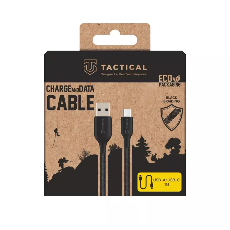 Tactical Stitch Thread Cable USB-A/USB-C musta - kaapeli - digitaali/data