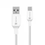 Tactical Stitch Thread Cable USB-A/USB-C valkoinen