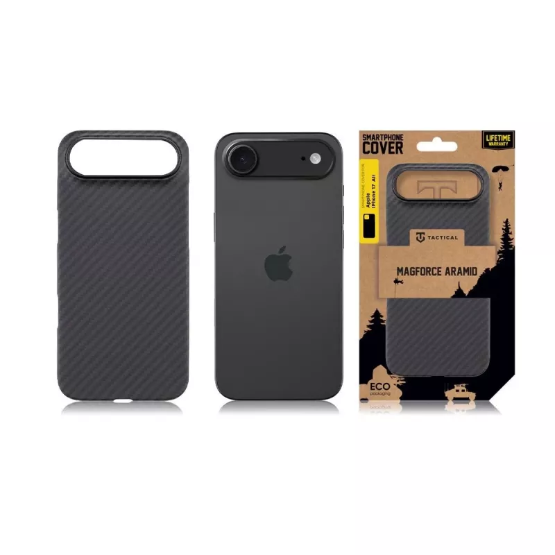 Tactical Back Cover MagForce Aramid iPhone Air musta
