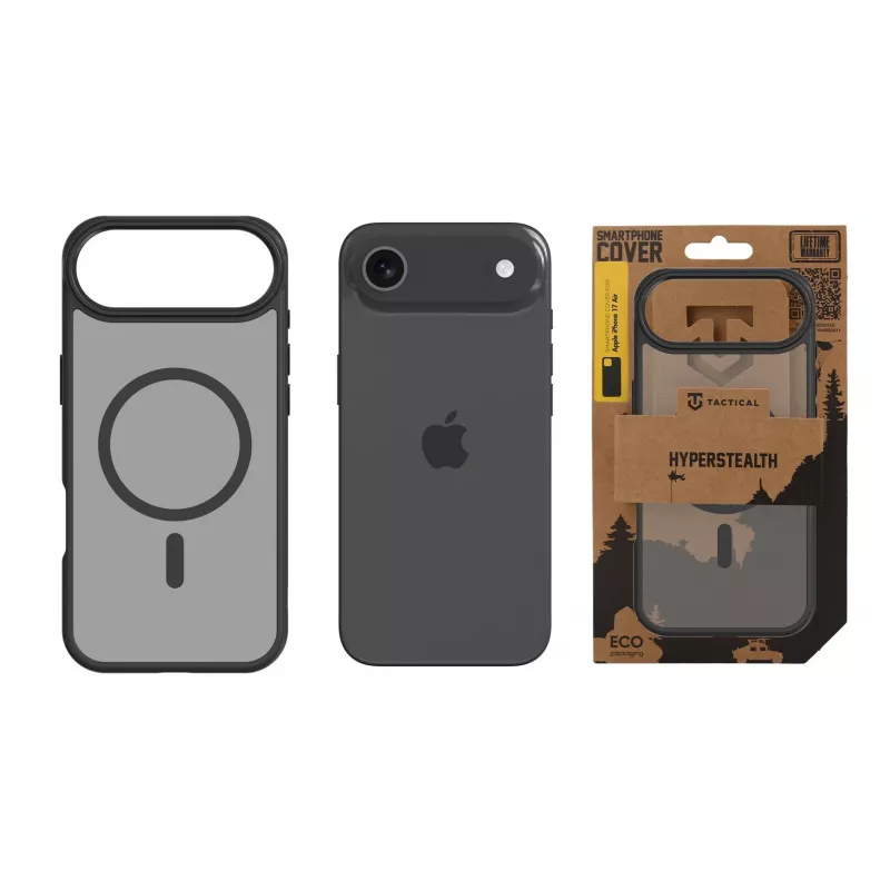 Tactical Back Cover MagForce Hyperstealth iPhone Air, Asphalt Black