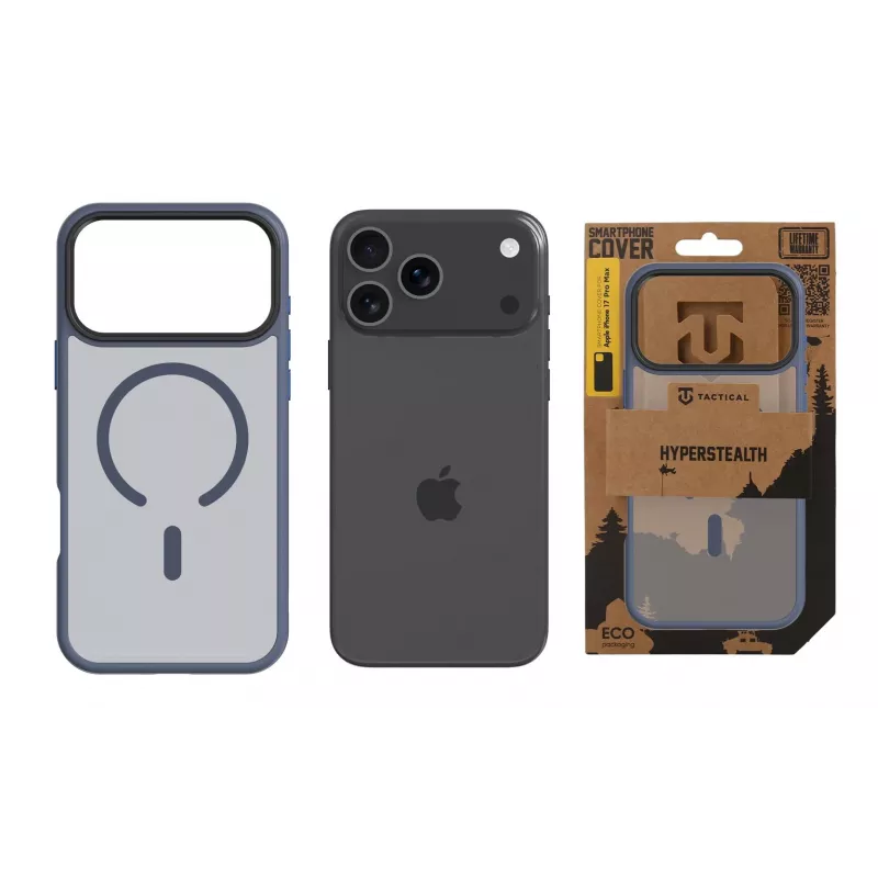 Tactical Back Cover MagForce Hyperstealth iPhone 17 Pro Max, syvänsininen