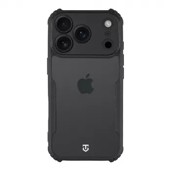 Tactical Back Cover Quantum Stealth iPhone 17 Pro läpinäkyvä/musta