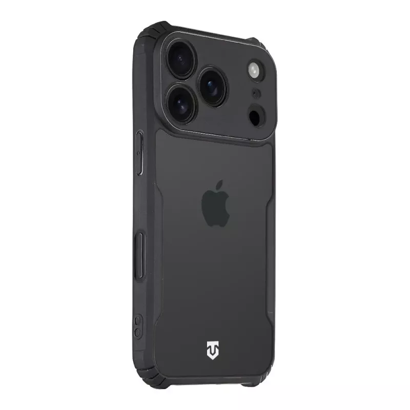 Tactical Back Cover Quantum Stealth iPhone 17 Pro läpinäkyvä/musta