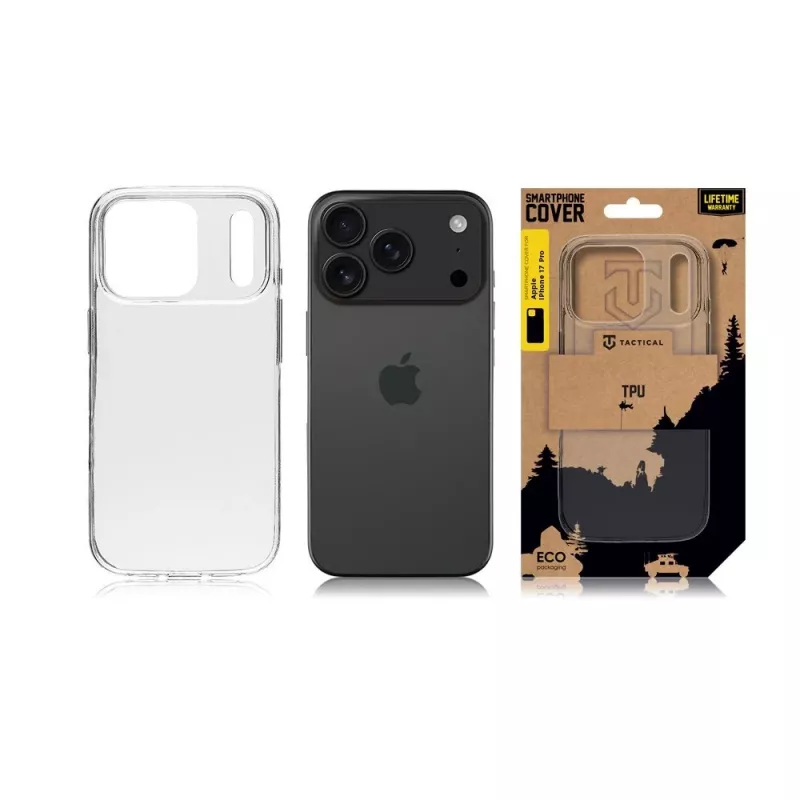 Tactical-suojakuori TPU Apple iPhone 17 Pro Transparent