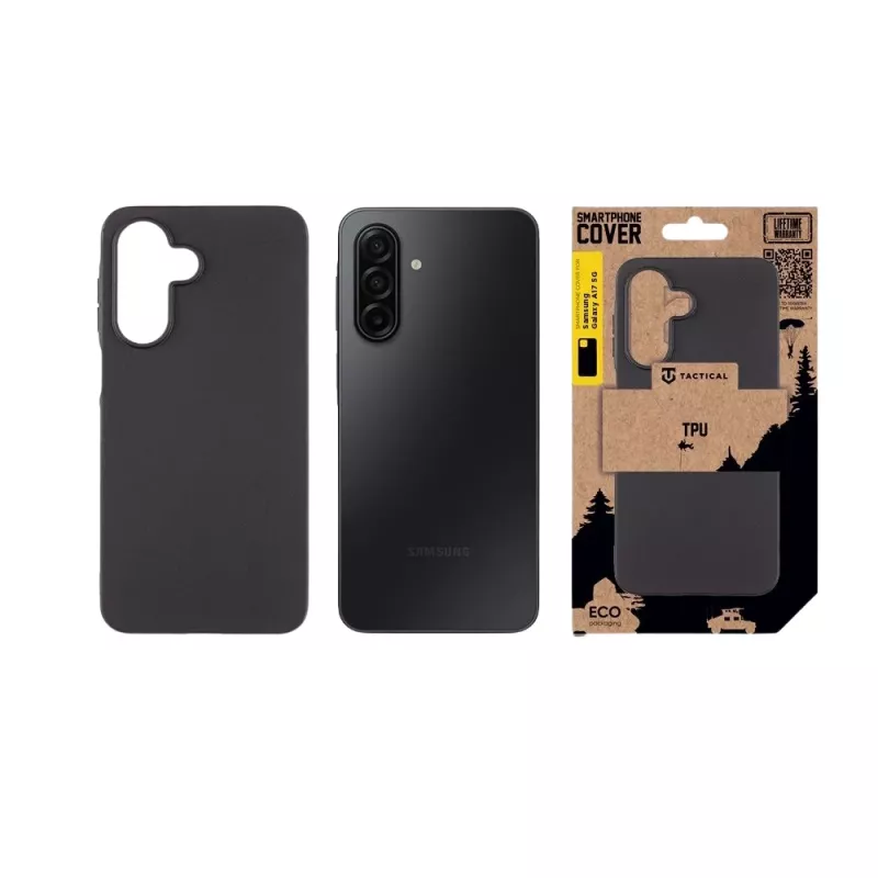Taktinen TPU-takakotelo Samsung Galaxy A17 4G/5G musta