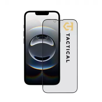 Tactical Glass Shield Privacy Stealth 5D iPhone 13/13 Pro/14/16e/17e musta