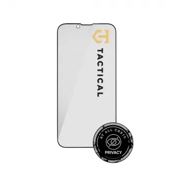 Tactical Glass Shield Privacy Stealth 5D iPhone 13/13 Pro/14/16e/17e musta
