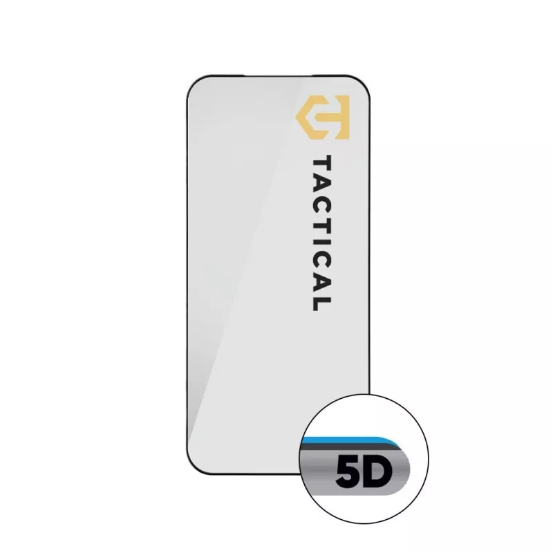 Tactical Glass Shield 5D iPhone 17 Pro Max musta