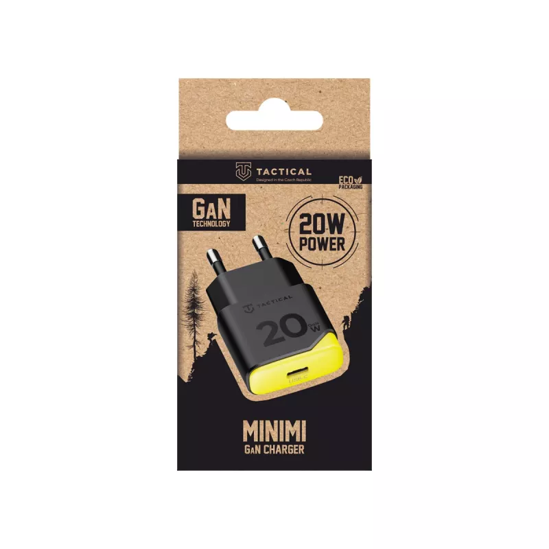 Tactical Minimi GaN 20W USB-C laturi musta