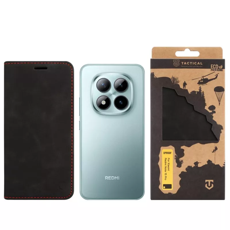 Tactical Book Cover Xproof Redmi Note 15 Pro 5G Black Hawk