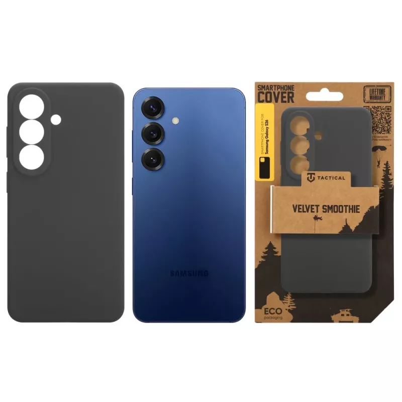 Tactical Back Cover Velvet Smoothie Samsung Galaxy S26:lle - Midnight Black