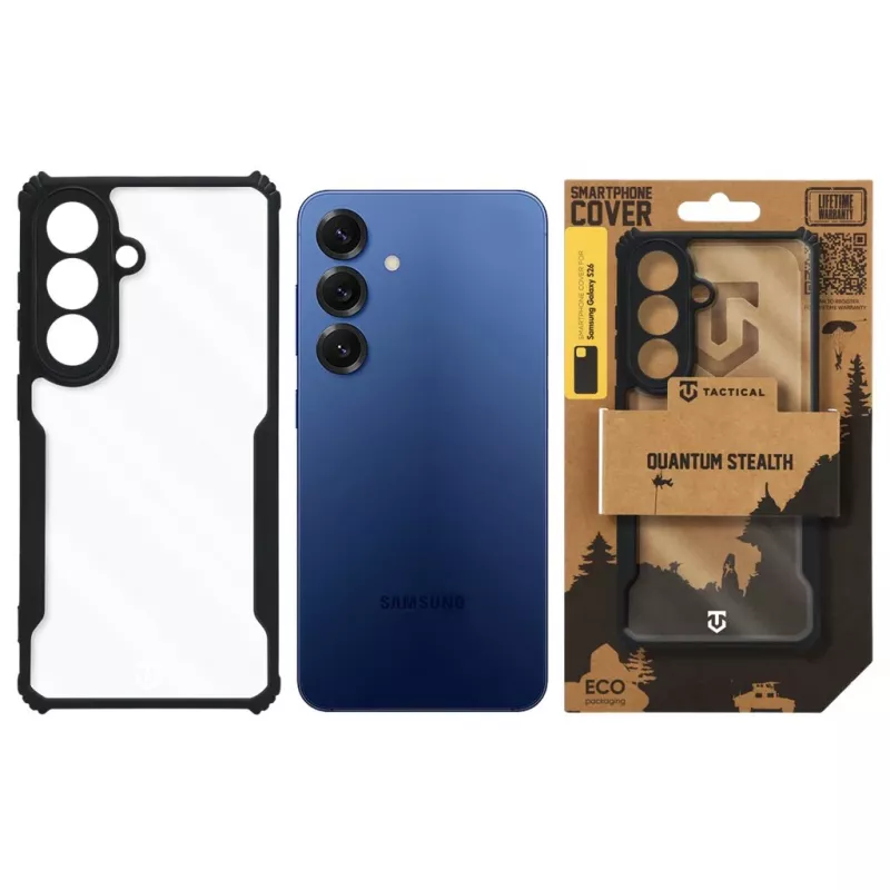 Tactical Back Cover Quantum Stealth Galaxy S26 läpinäkyvä/musta