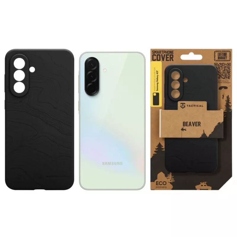 Taktinen takakansi Beaver Samsung Galaxy A37:lle, Asphalt