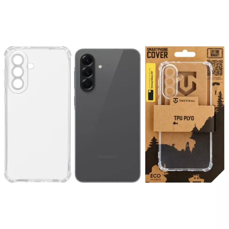 Tactical Back Cover TPU Plyo Samsung Galaxy A57 läpinäkyvä