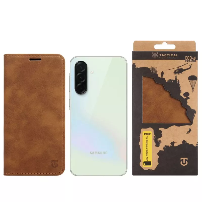 Tactical Book Cover Xproof Galaxy A37, Mud Brown