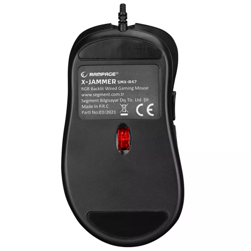 Rampage X-JAMMER V2 RGB pelihiiri 12 800 DPI 1kHz makro